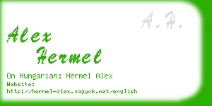 alex hermel business card